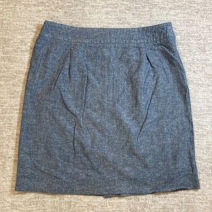 Marina Luna women's chambray and linen pencil skirt size 14
